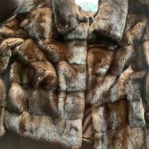 Brown mink jacket